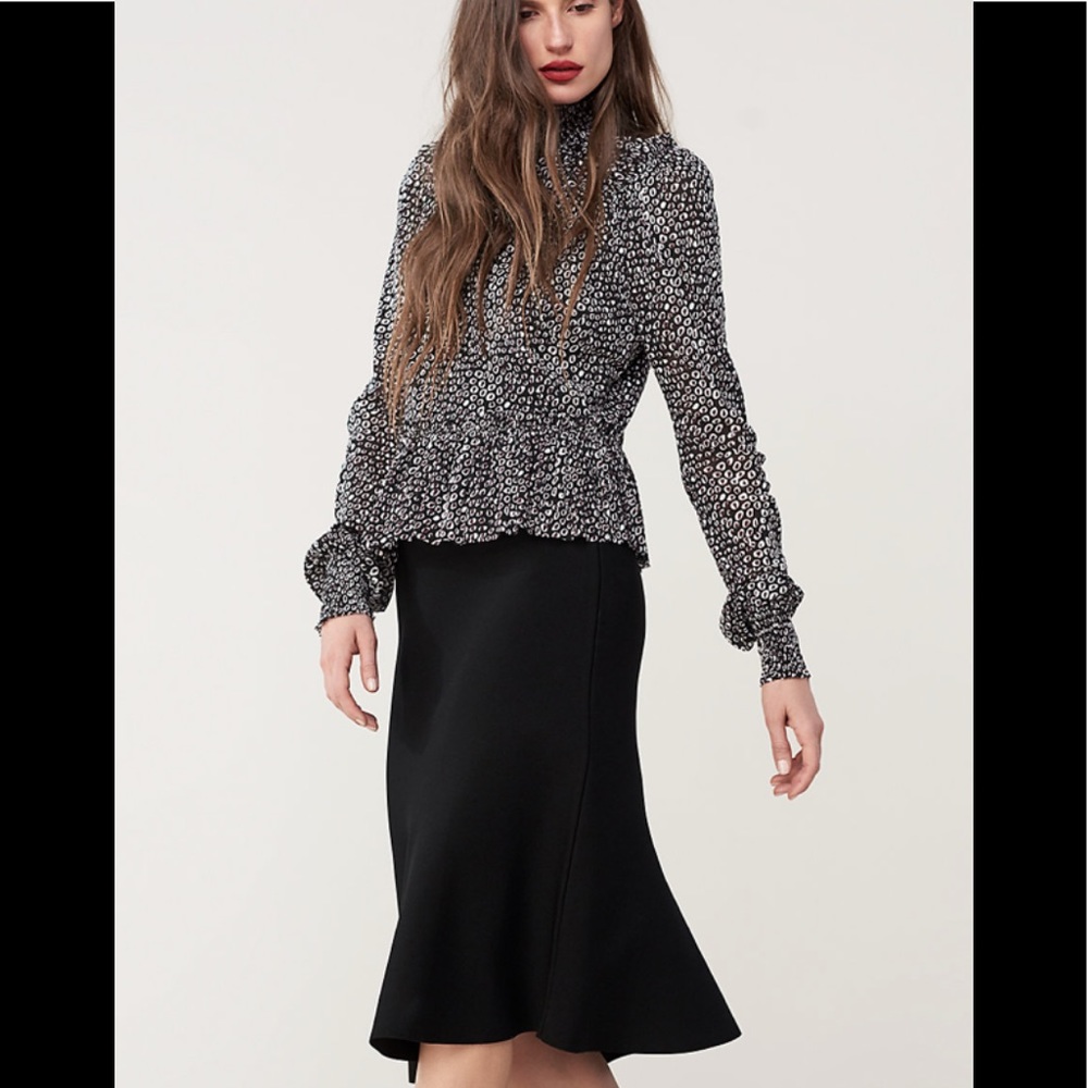 Diane von Furstenberg Flute Knit Skirt